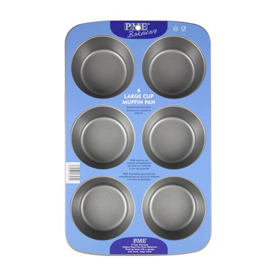Non Stick - 6 Cup Large Muffin Pan (31.3 x 21.7 x 4cm / 12.3 x 8.5 x