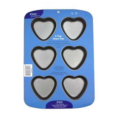 PME 6 Cup Heart Shaped Pan