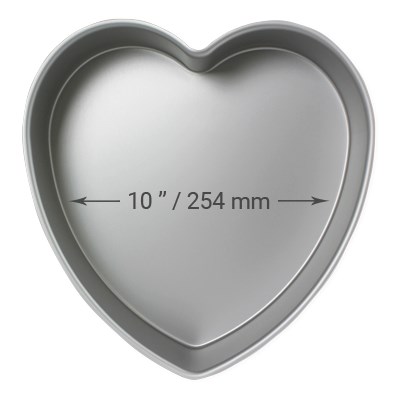 Heart cake pan solid bottom 10 * 3 pht-103