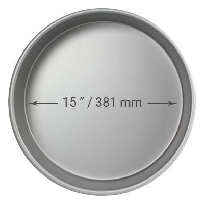 Round Stainless Steel Baking Pan, Packaging Type: Box, Thickness: 10-15 Mm