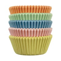 PME Pastel Colours Foil-Lined Baking/Cupcake Cases, Set of 8, Pack of 100